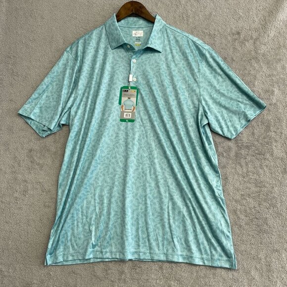 NEW Greg Norman  Men's XL Polo Golf Shirt  Pattern - Picture 3 of 7